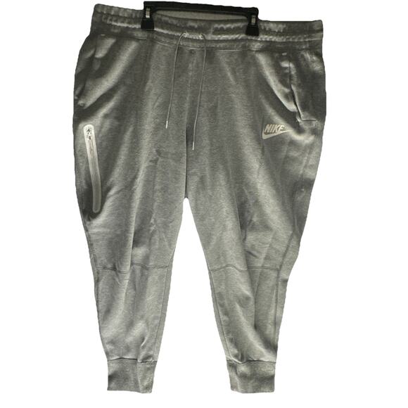Nike Sportswear Tech Fleece Pants gray/ white Women's Size XL - Picture 1 of 10
